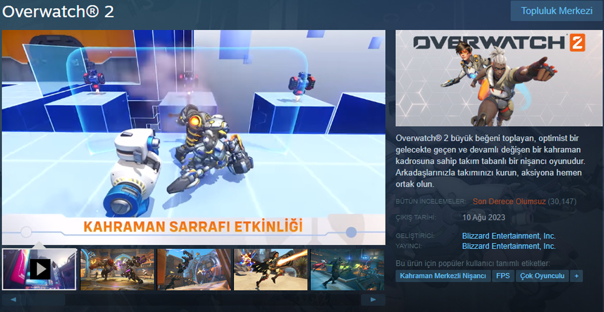 Overwatch 2'nin Steam Versiyonu Zor Durumda