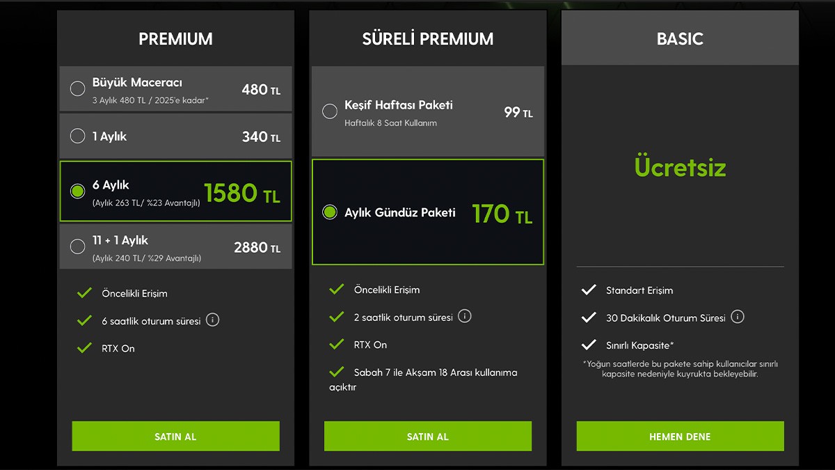 NVIDIA'dan Yeni GeForce NOW Gündüz Paketi Duyurusu