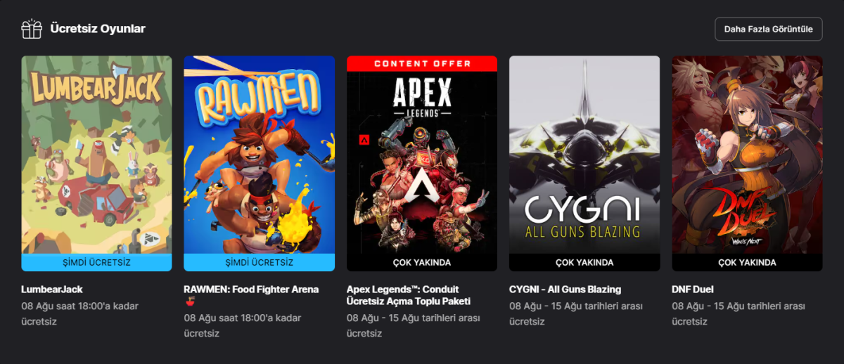 Haftanın Ücretsiz Epic Games Store Oyunları