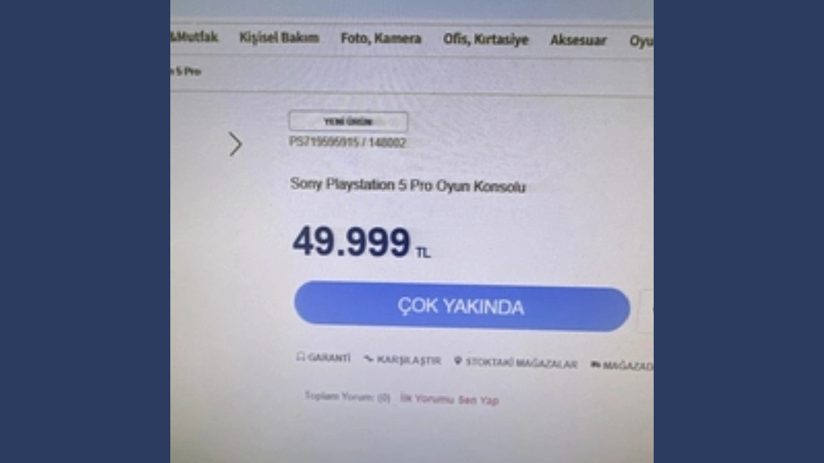 PlayStation 5 Pro Türkiye Fiyatı Açıklandı